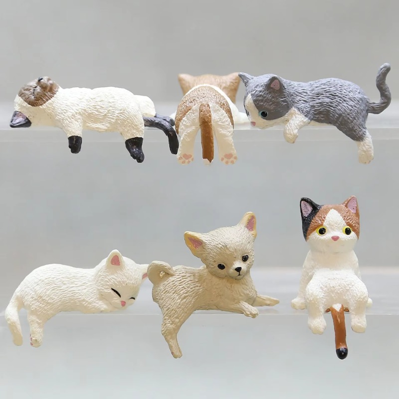 Aquarium Fish Real - 1Pc Cute Cartoon Cat PVC Home