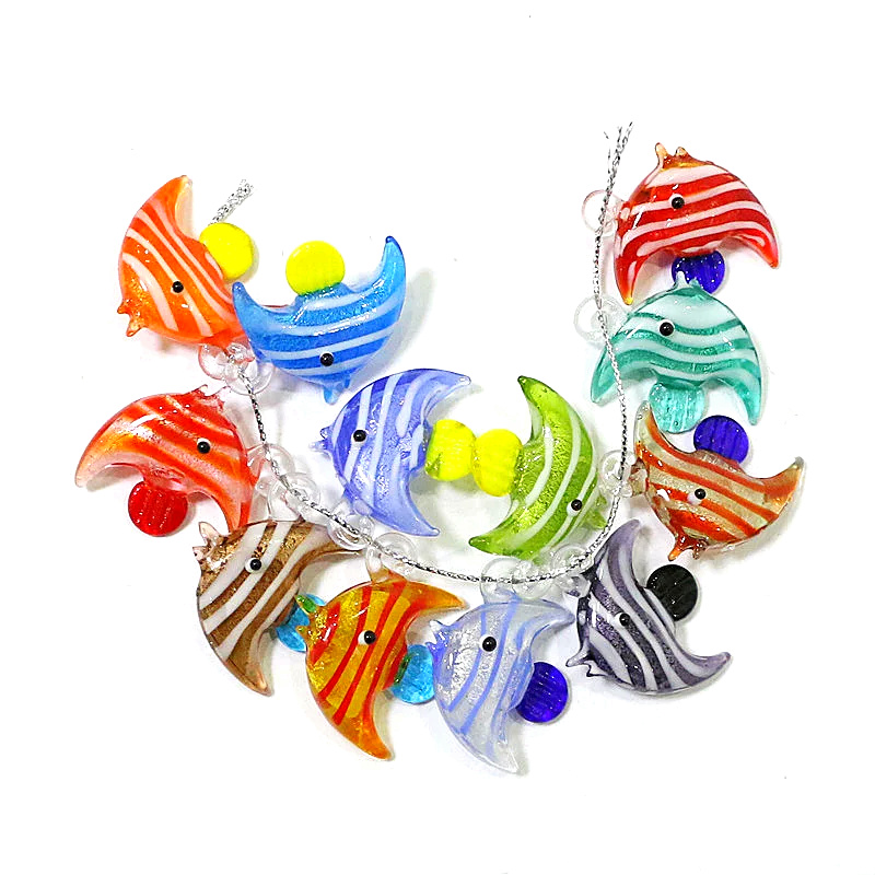Aquarium Fish Real - 2pcs Colorful Cute Sea Fish Charms