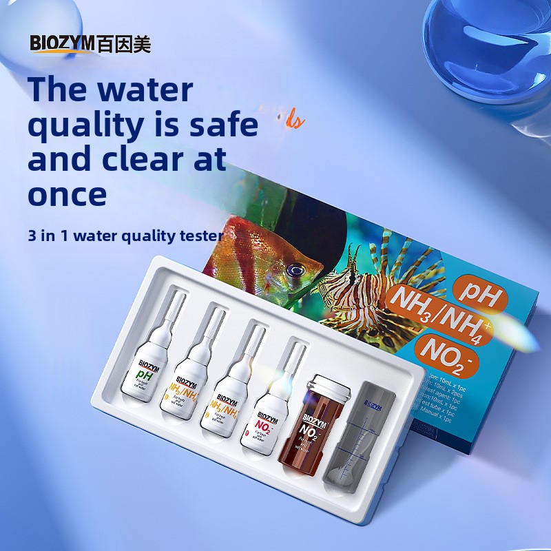 Aquarium Fish Freshwater - BIOZYM Aquarium Test Kit-Nitrite/PH/Ammonia Water Quality