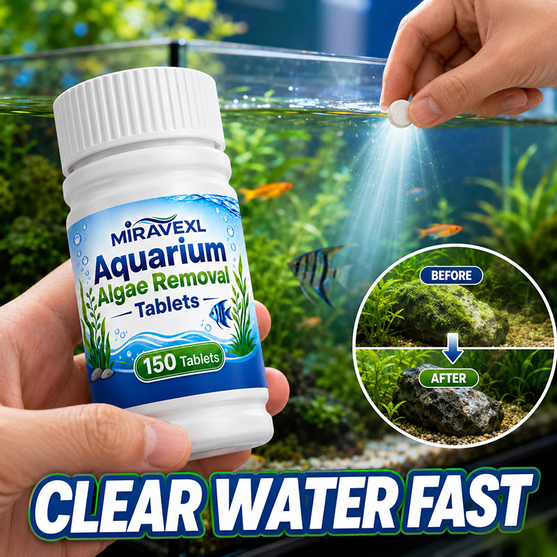 Aquarium Fish Freshwater - MIRAVEXL 150 Aquarium Algae Removal Tablets,