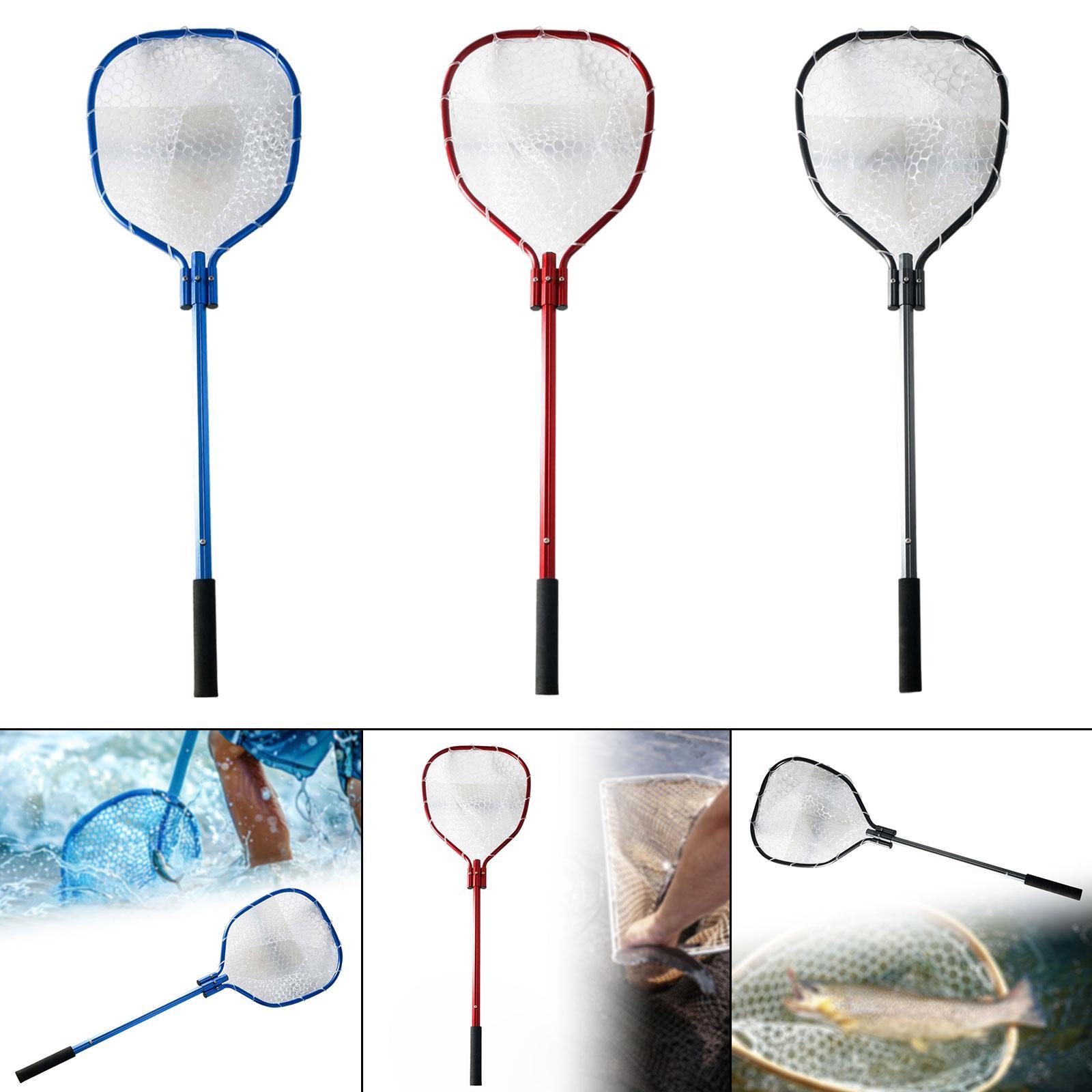Fish Net Handle - Fishing Tool Foldable Handle Extendable Mesh