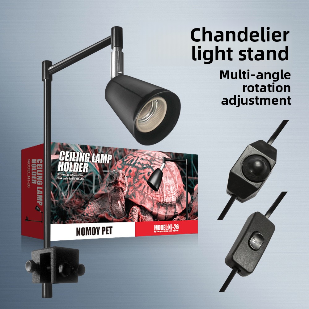 Aquarium Fish Light - NOMOY Reptile Lamp Stand with Adjustable
