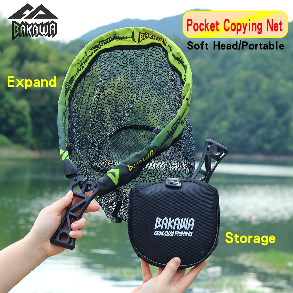 BAKAWA Folding Fishing Net Sho - Fish Net Handle recension och pris