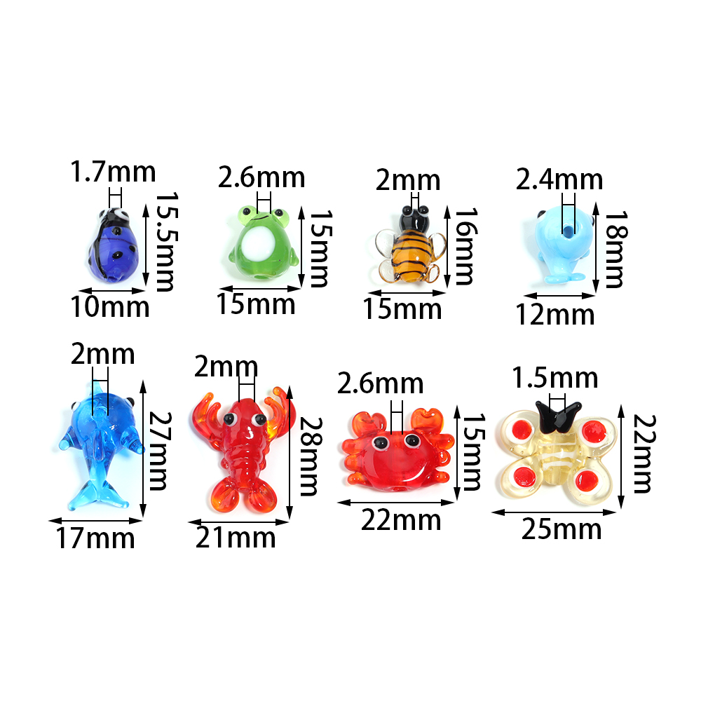 2Pcs Glass Pendant Marine Anim - Aquarium Fish Real recension och pris
