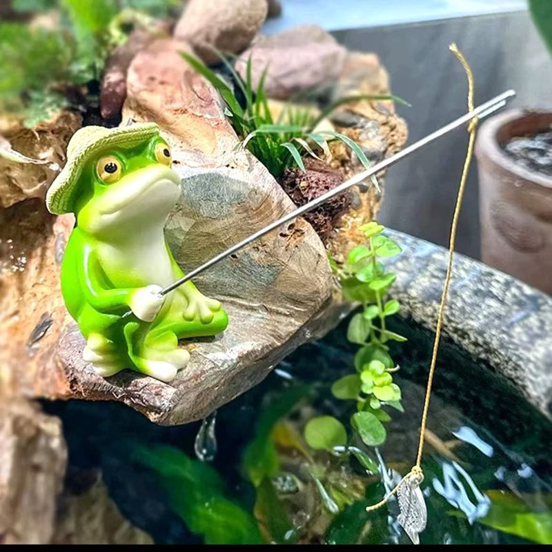 Fishing Frog Statue Outdoor Ga - Aquarium Fish To Buy recension och pris