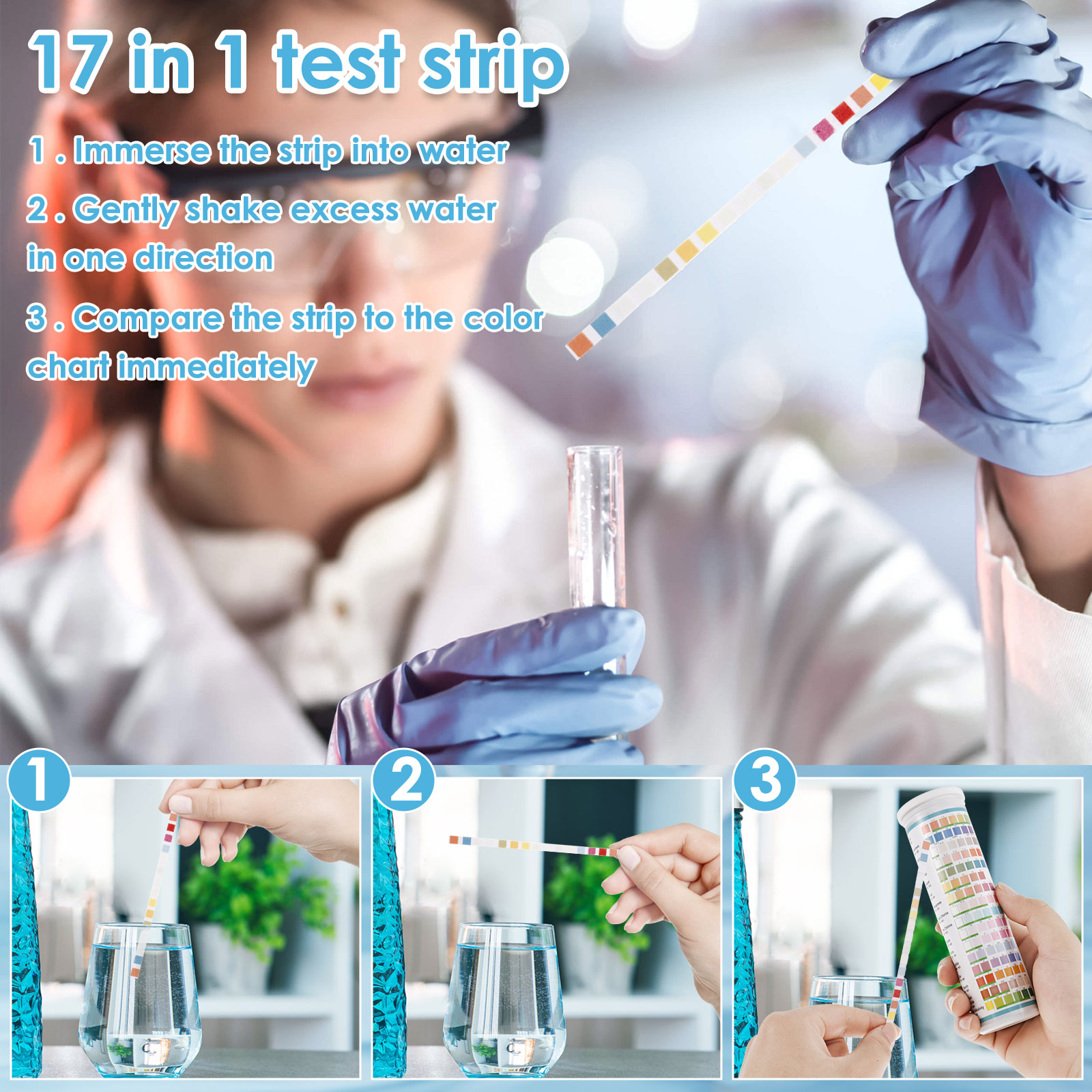 5-17 in 1 Aquarium Test Strips - Aquarium Fish Freshwater recension och pris